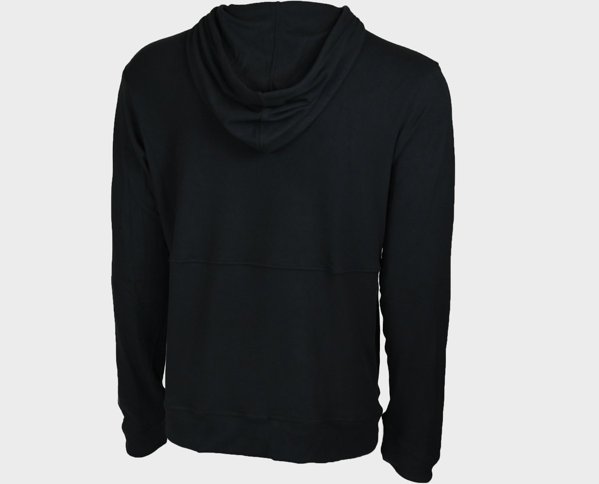 Performance Hoodie - Black - Back View - Small Size