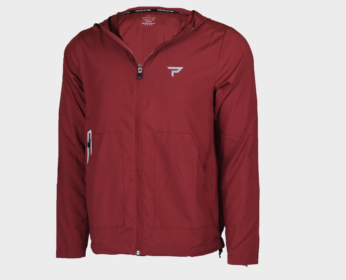 Performance Windbreaker - Pomegranate - Front View - Medium Size