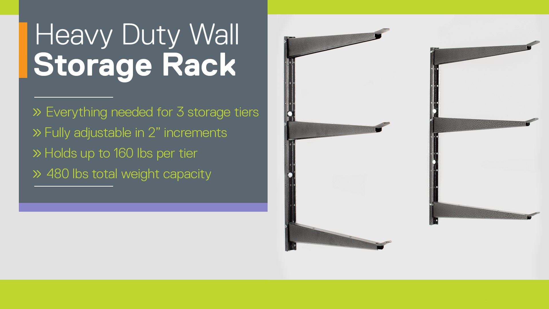 Heavy Duty Wall Storage Rack instructions