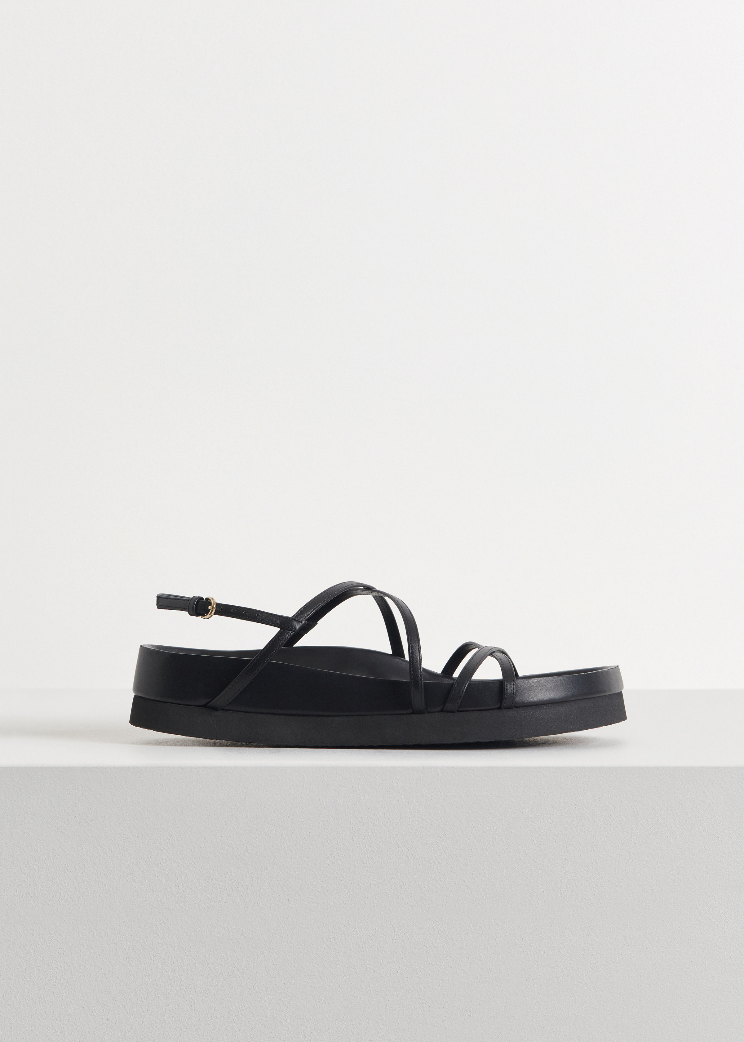 thin strap leather sandals