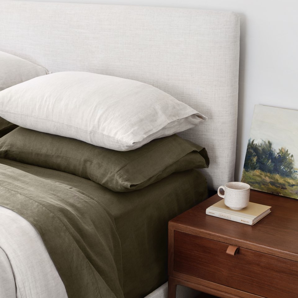 Stonewashed Linen Bed Cover – The Citizenry