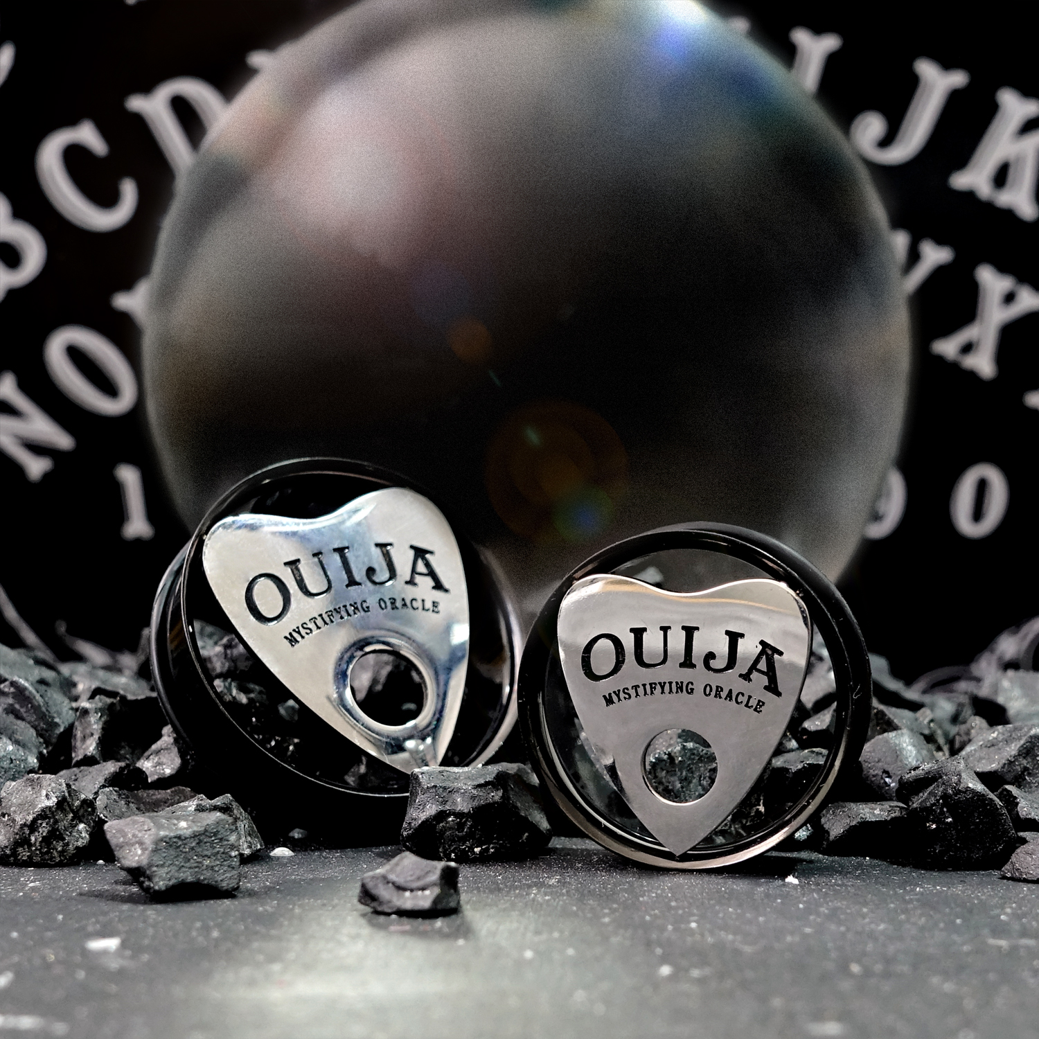 Goth  Ouija Stainless Steel Tunnel