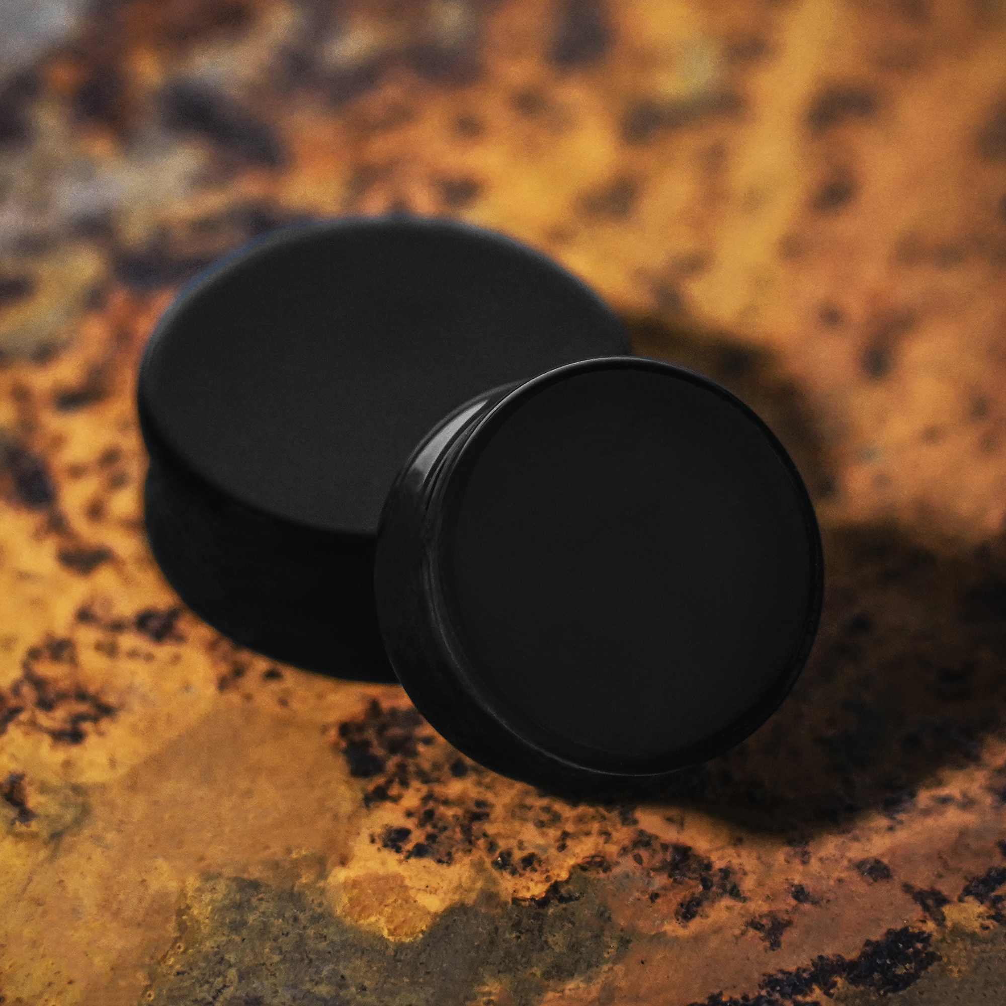  Schwarzer Onyxstein Plug / Gauge
