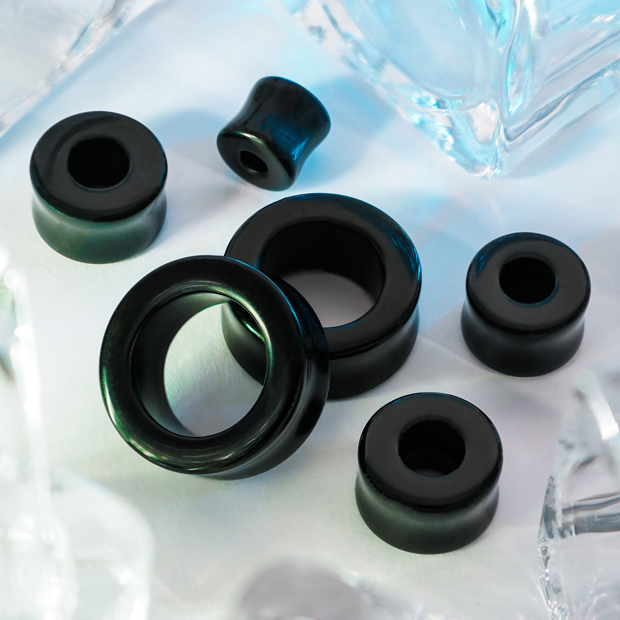 Emo  Black Onyx Stone Tunnel