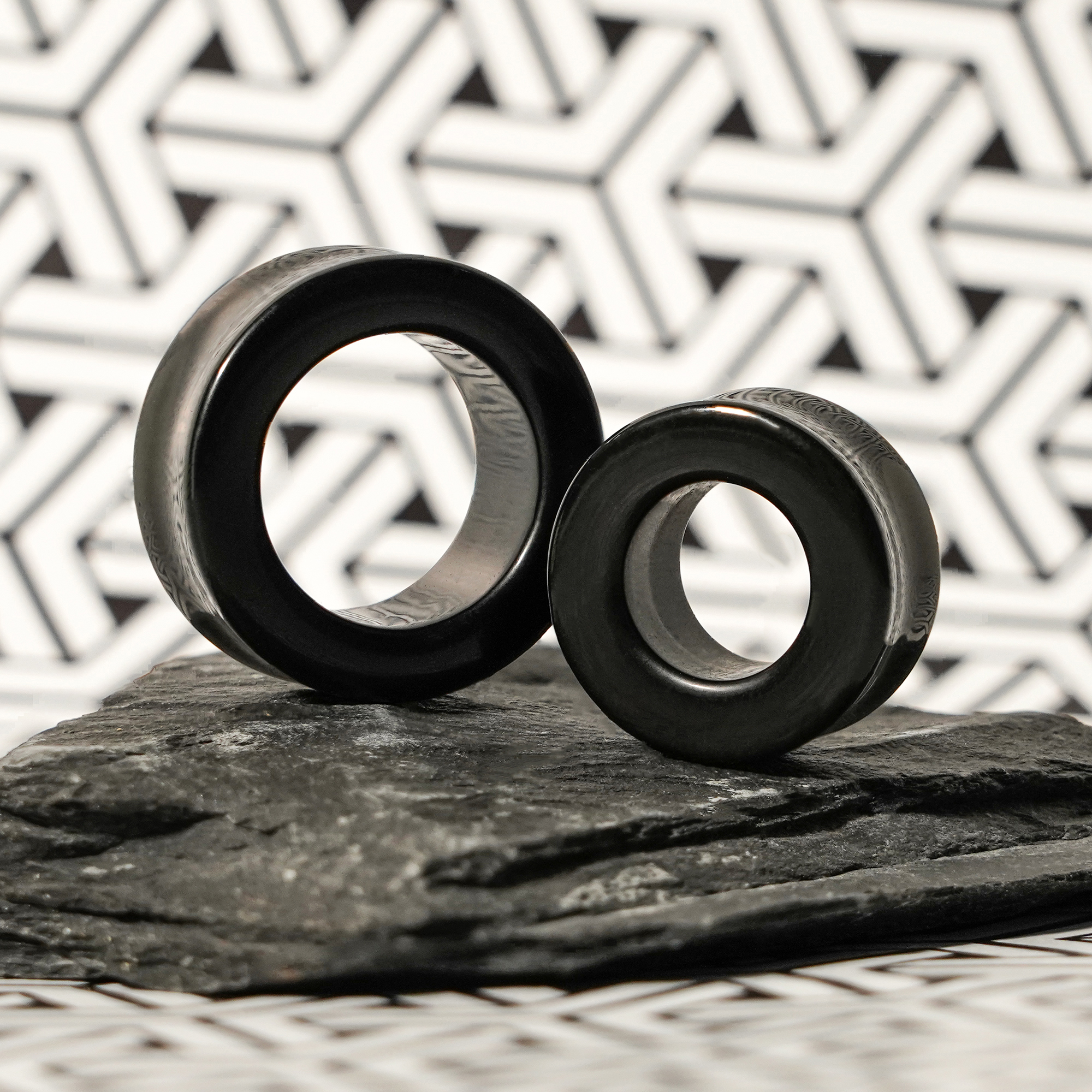 classic  Black Onyx Stone Tunnel