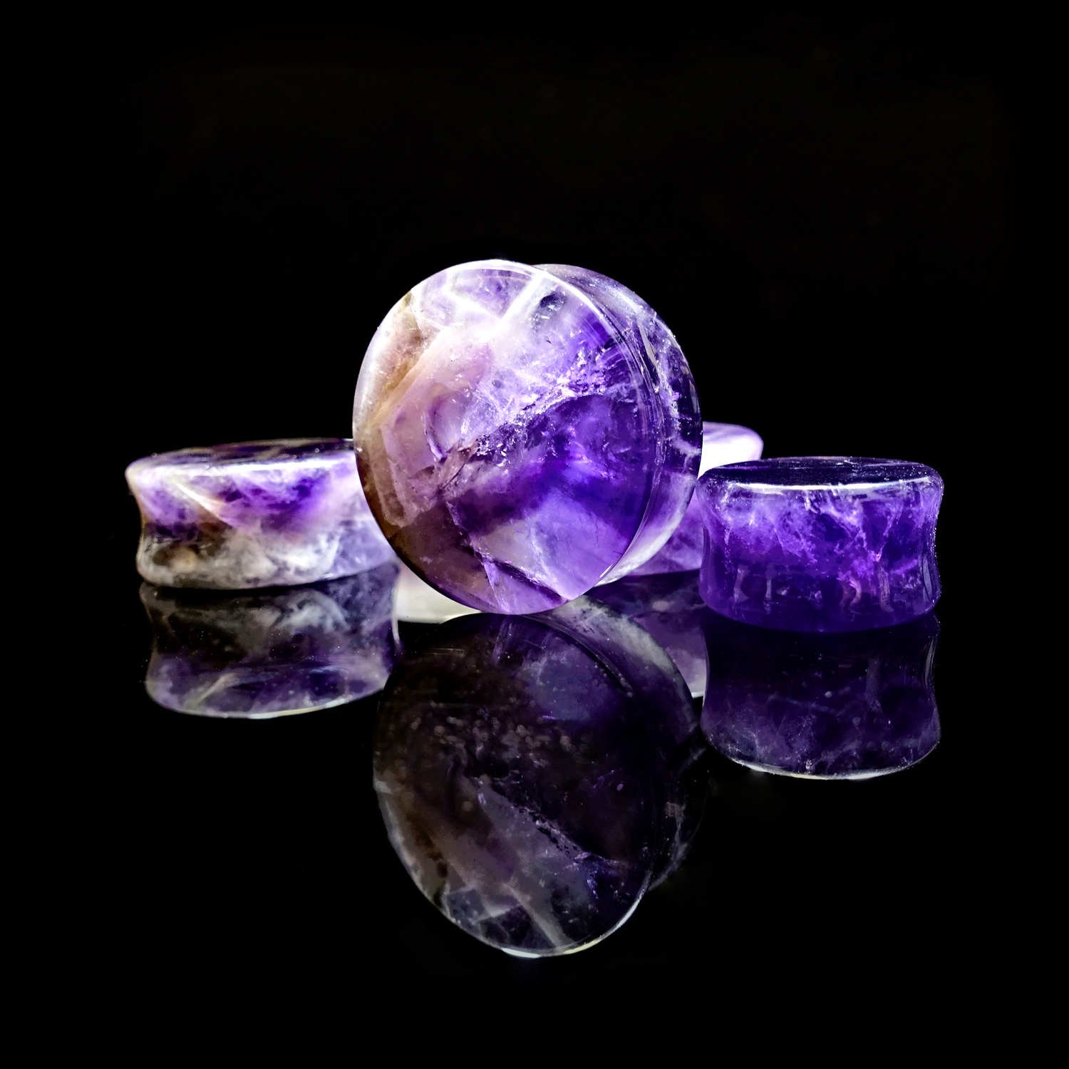  Amethyst Stone Plug / Messgerät