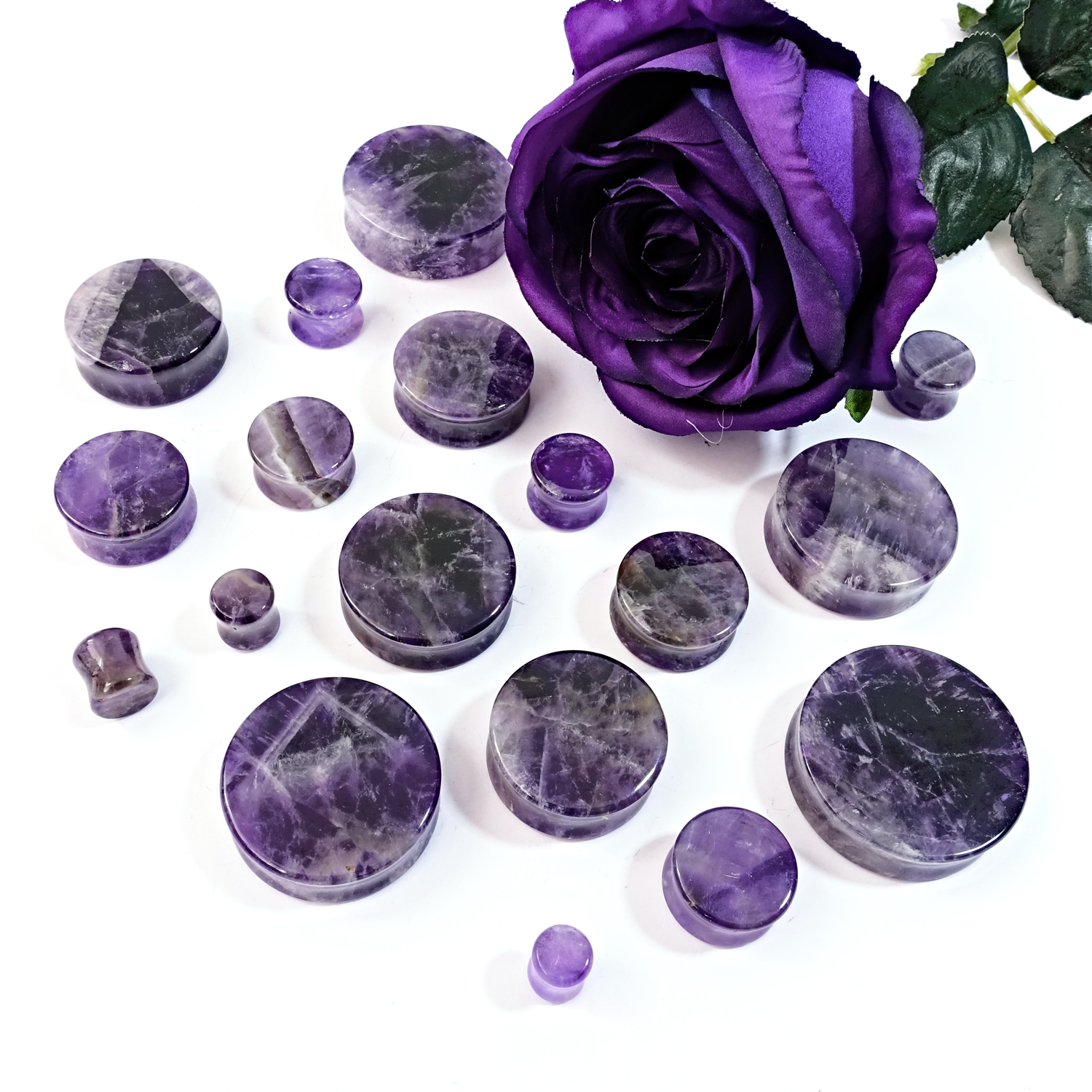  Amethyst Stone Plug / Messgerät