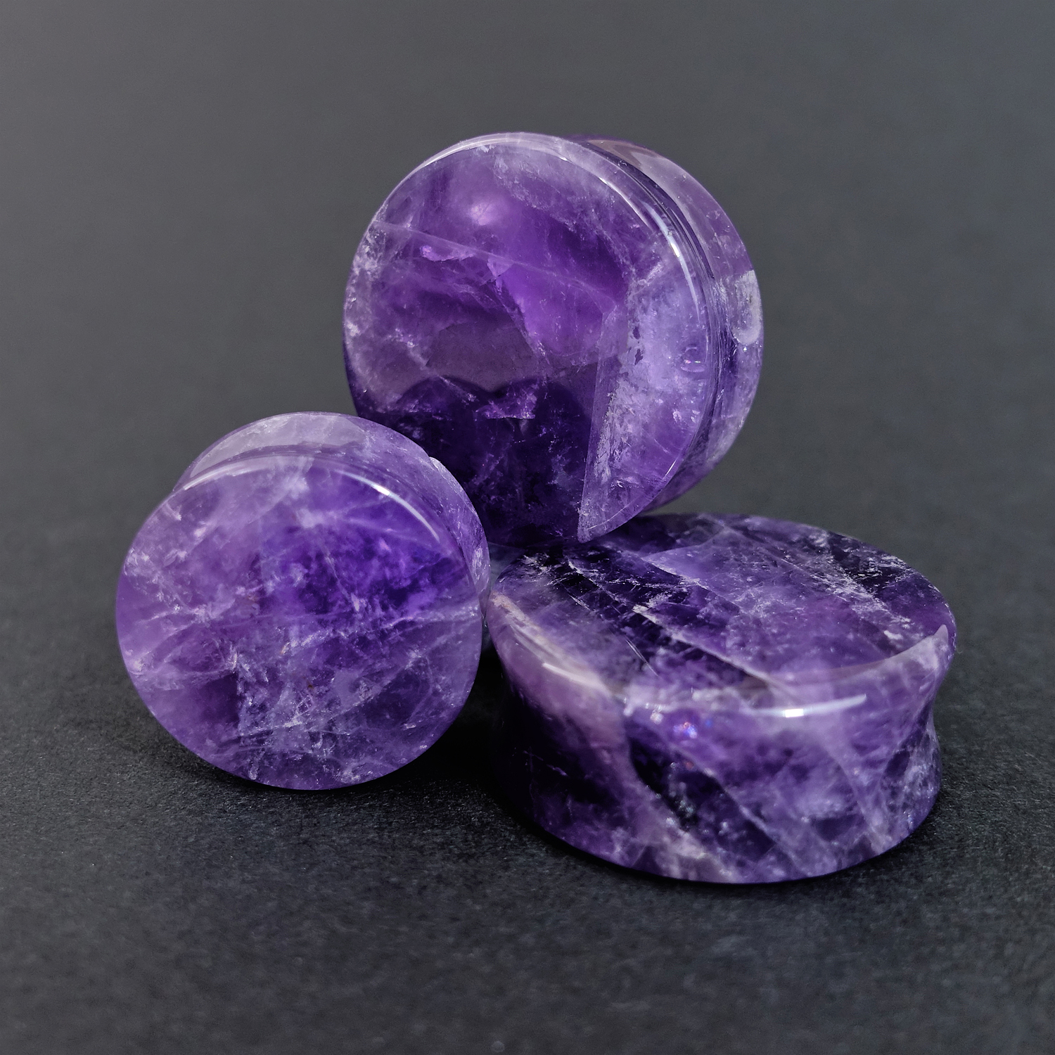  Amethyst Stone Plug / Messgerät