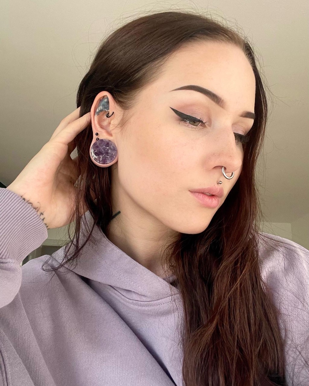  Amethyst Stone Plug / Messgerät