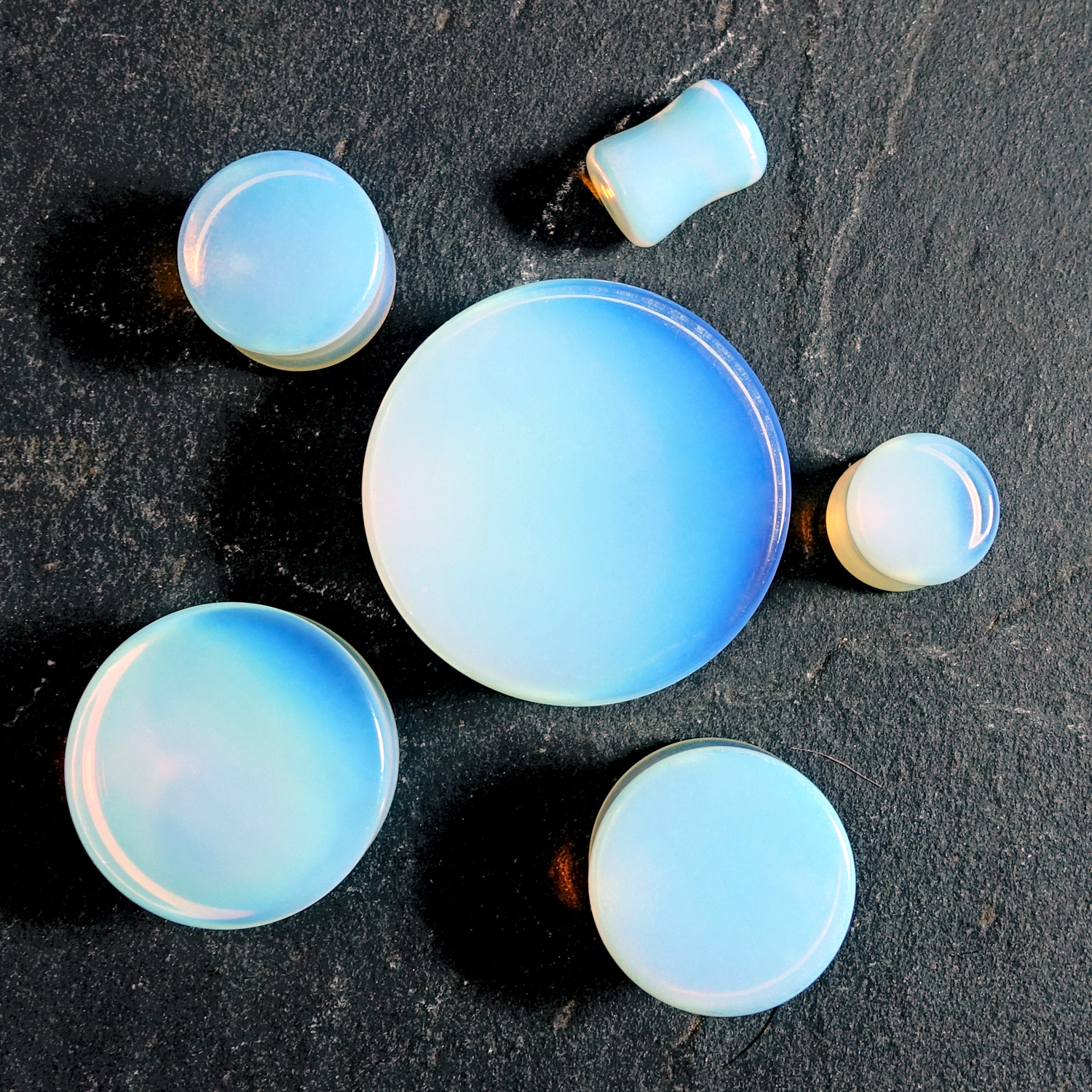 cool  Opalite Glass Plug / Gauge