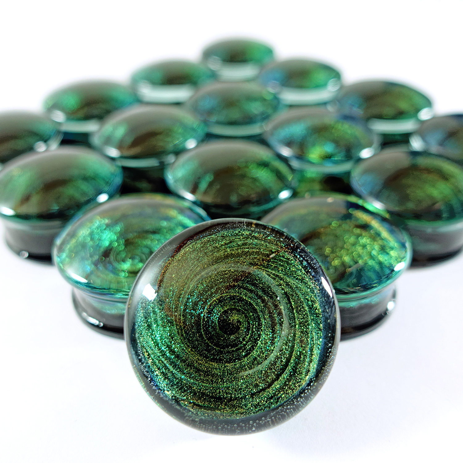 alternative  Infinity Dichroic Glass Plug / Gauge