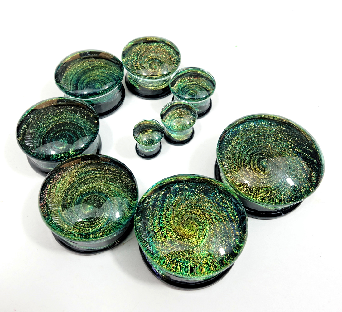 nice  Infinity Dichroic Glass Plug / Gauge
