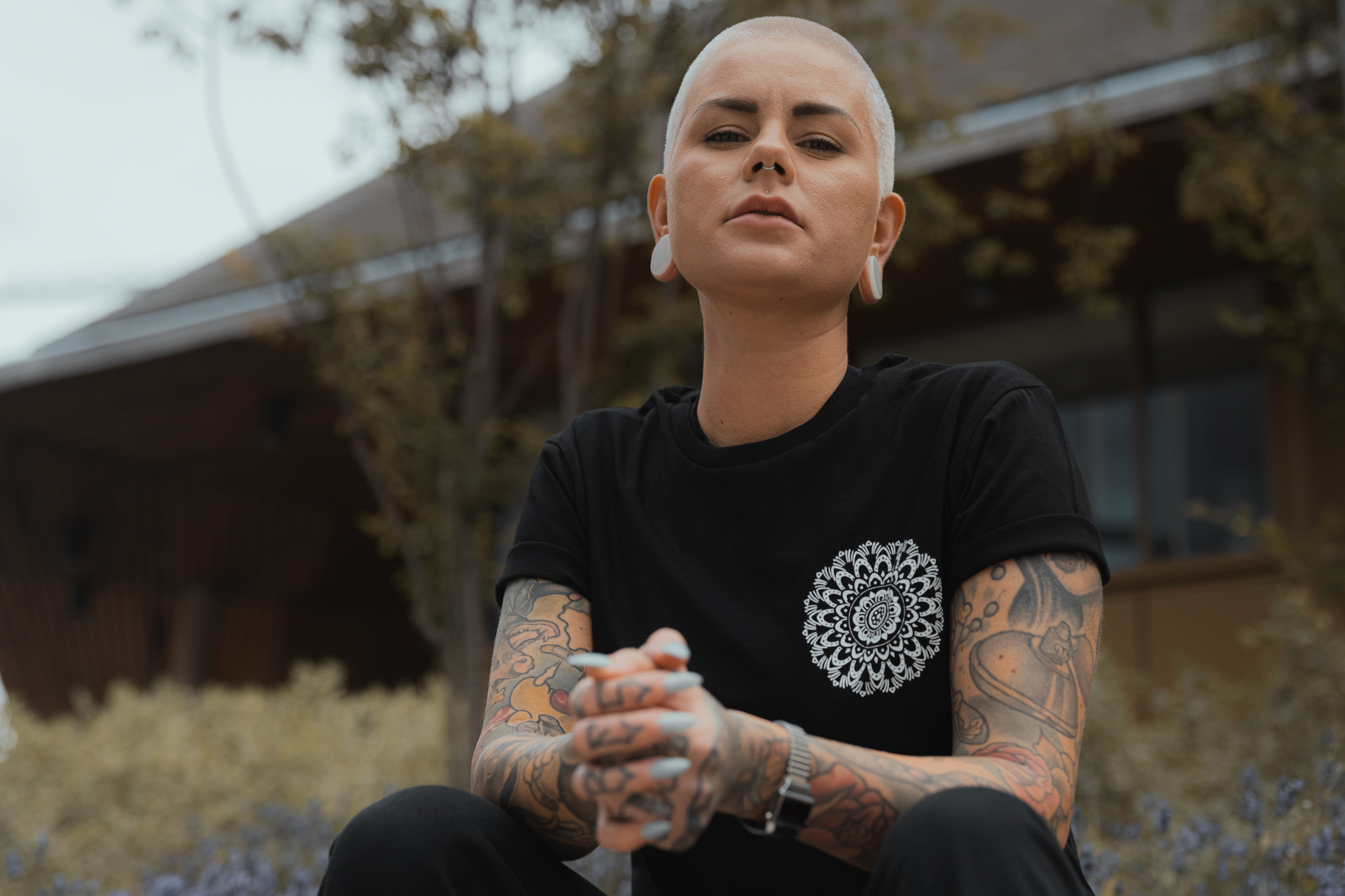 Mandala T-Shirt in Black
