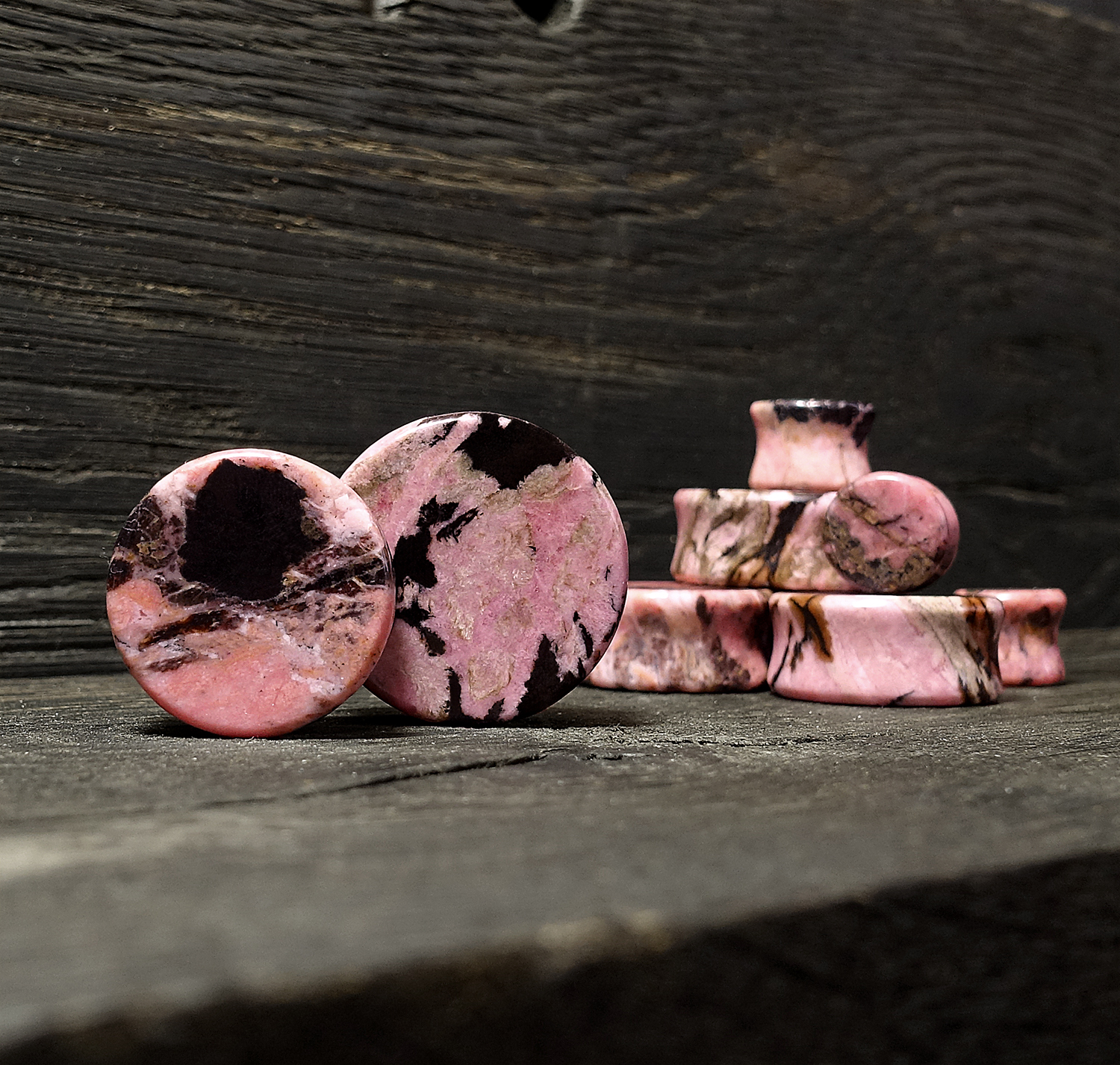  Rhodonitstein Plug / Messgerät