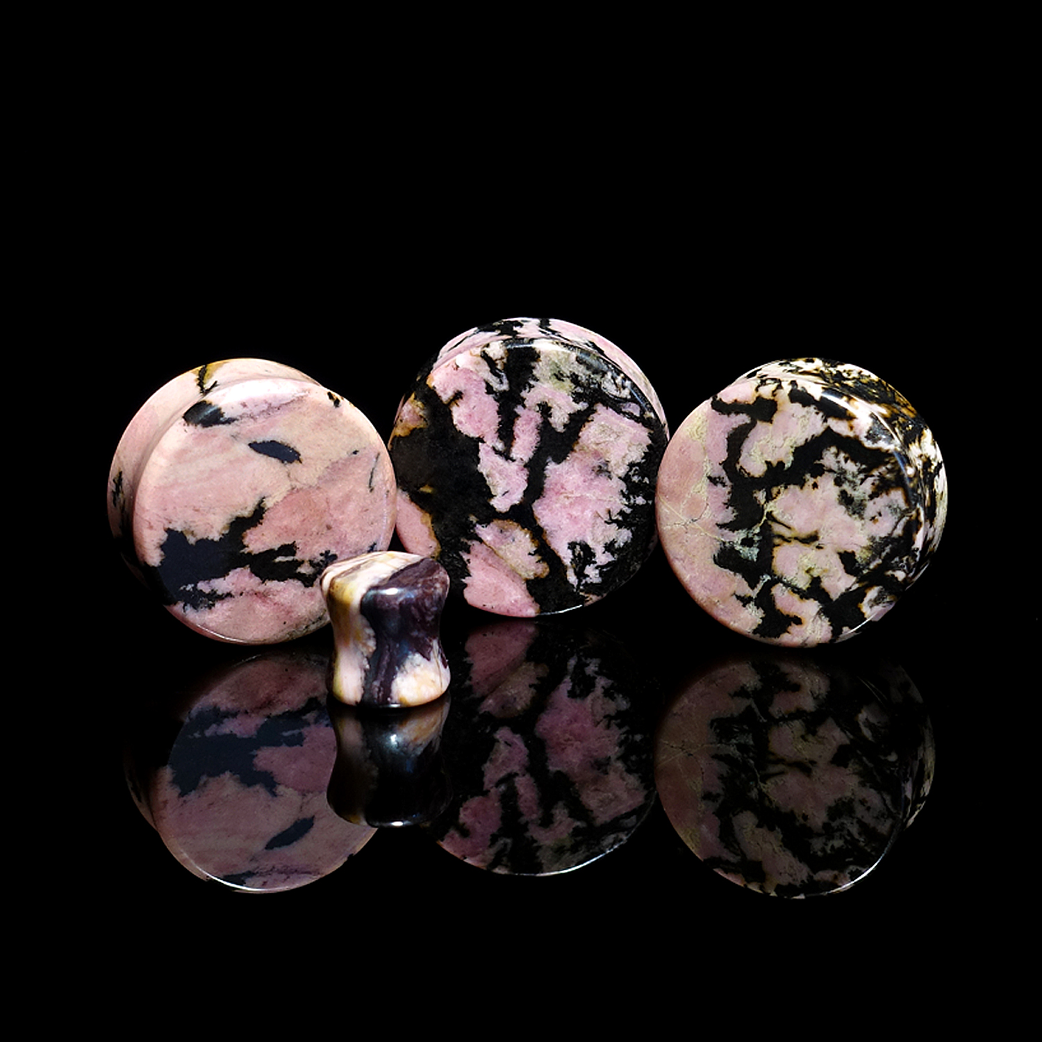  Rhodonitstein Plug / Messgerät