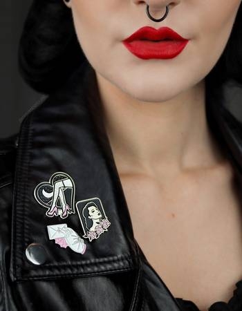 Lady Roses Pin - Enamel