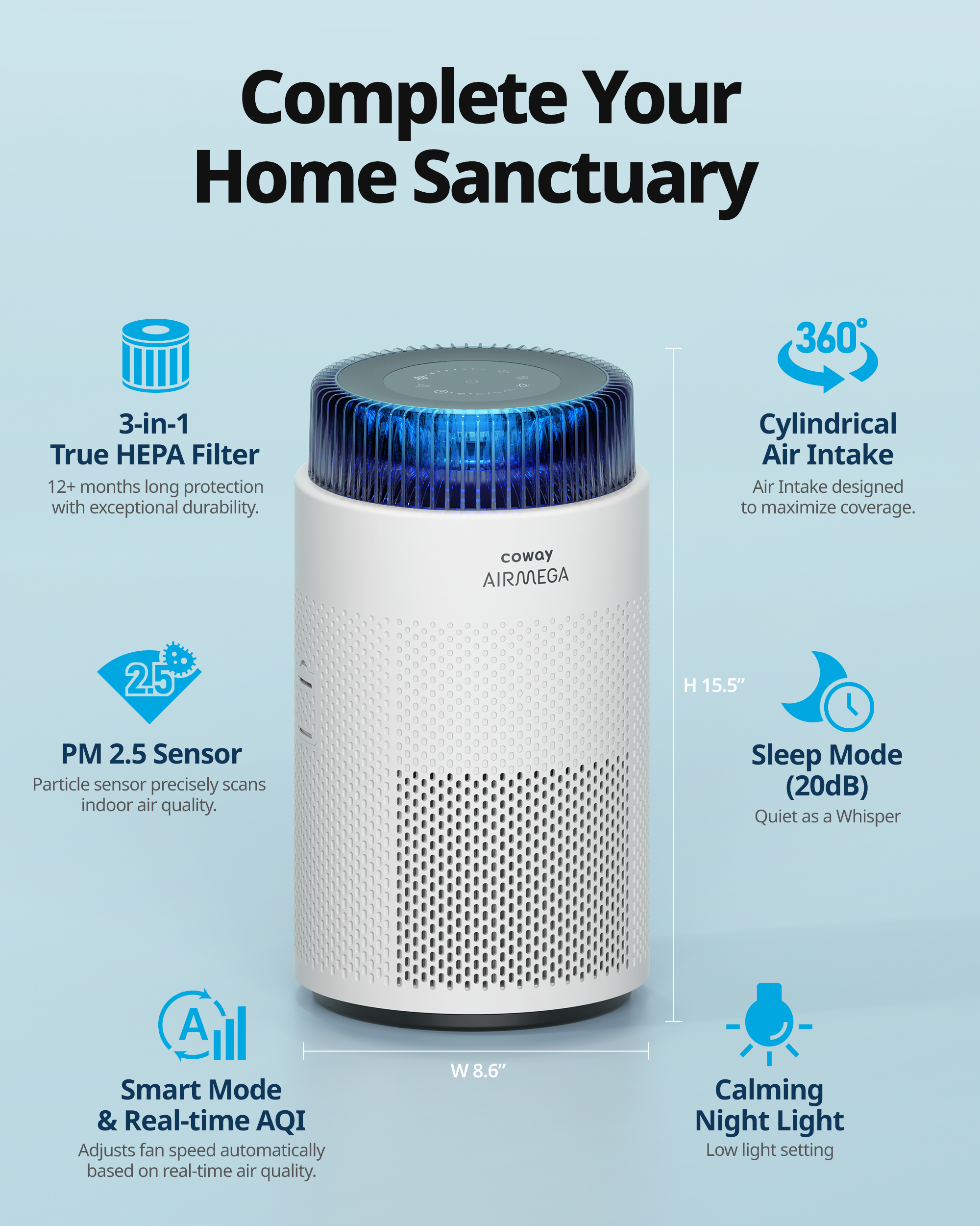 Coway air hot sale quality sensor
