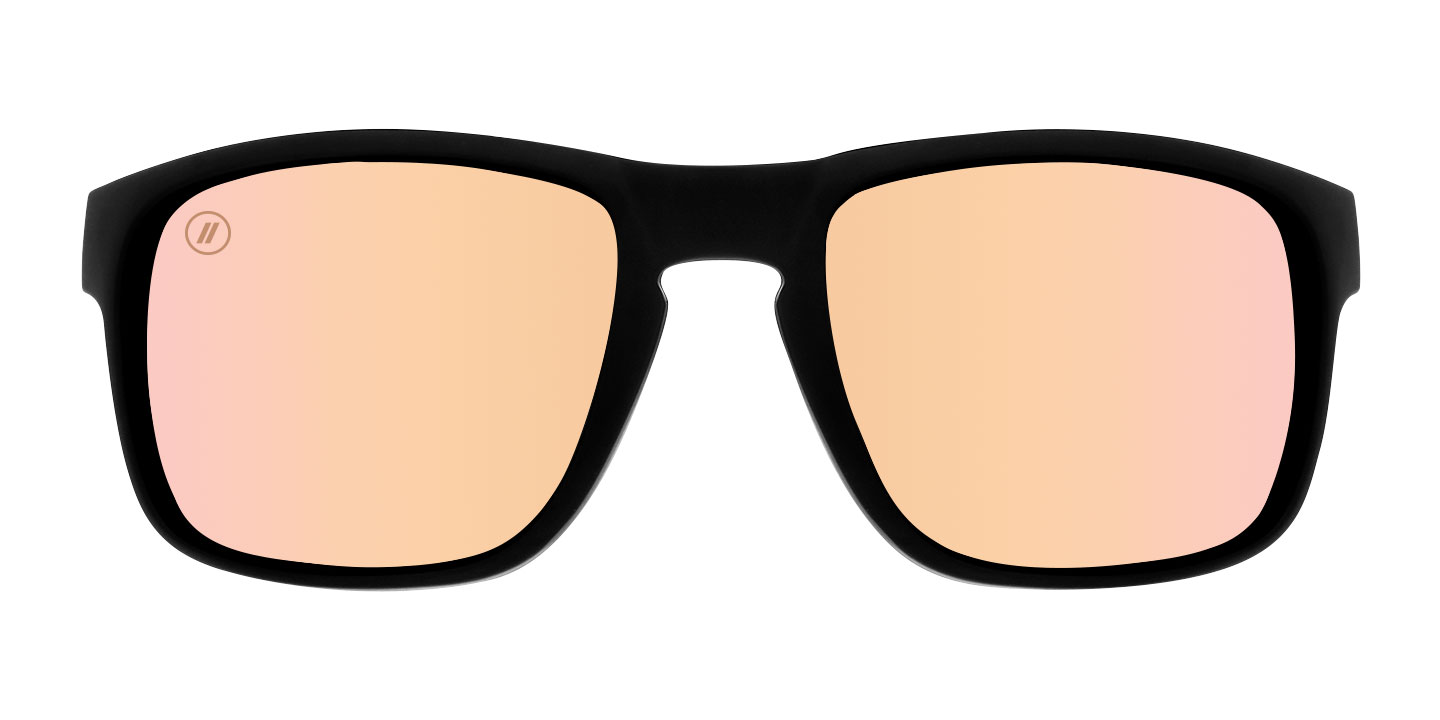 Black Tundra  RX Sunglasses - Lifestyle Mirrored Prescription Lens & Black  Sports Wrap Around Frame
