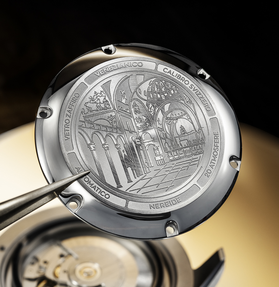 Nereide 42 Stone Dials A caseback in tribute