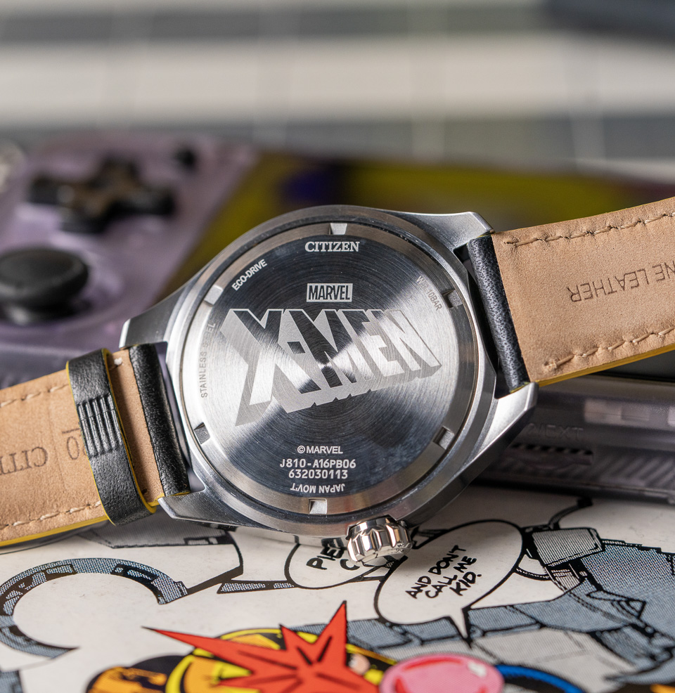 Citizen X-Men Watch AW5007-17W X-Men Logo Caseback