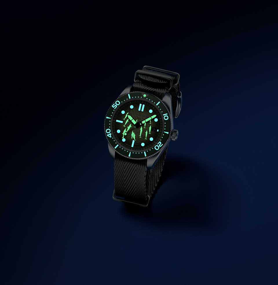 Croft Mid-Size Automatic Dolphin Project Limited Edition Dolphins That Swim at Night