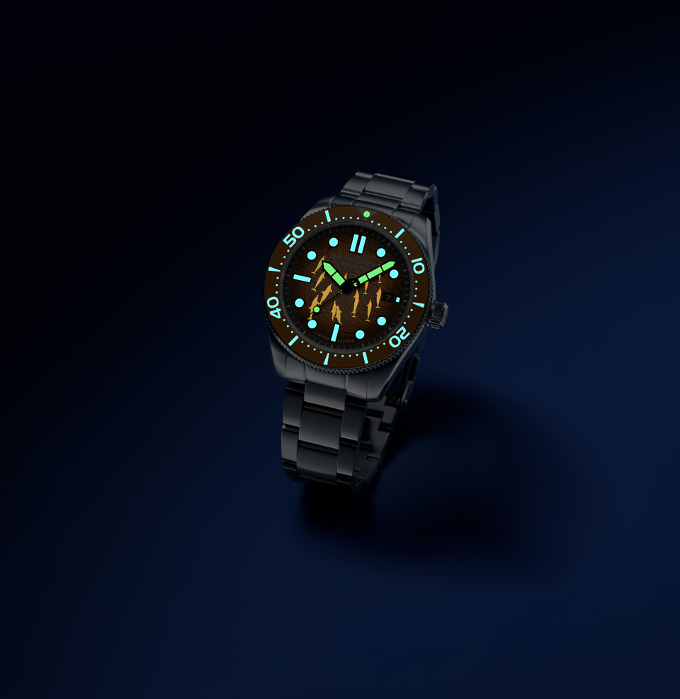 Croft Mid-Size Automatic Dolphin Project Limited Edition Dolphins That Swim at Night