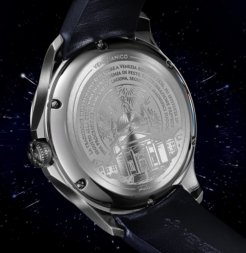 Venezianico Redentore Bellanotte Engraved Fireworks Caseback