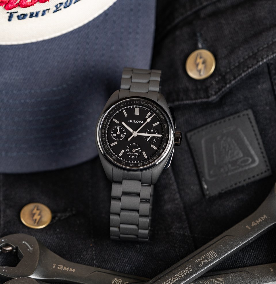 Bulova Lunar Pilot Black Hole — 98A335 Space-Inspired Black Hole Theme