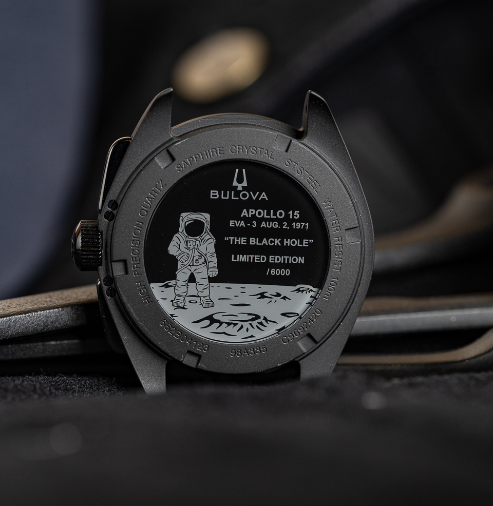 Bulova Lunar Pilot Black Hole — 98A335 Special Caseback