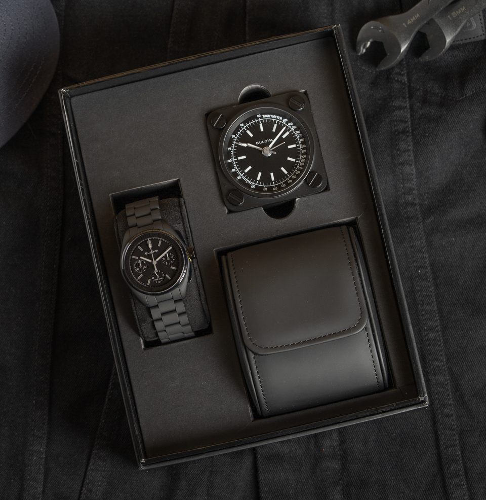 Bulova Lunar Pilot Black Hole — 98A335 Special Black Hole Presentation Box