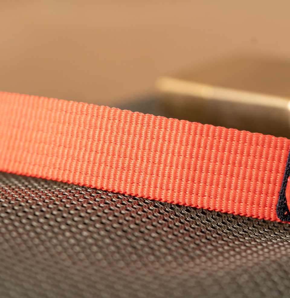 Hook and Loop Single Pass Watch Straps Ribbed Nylon Construction