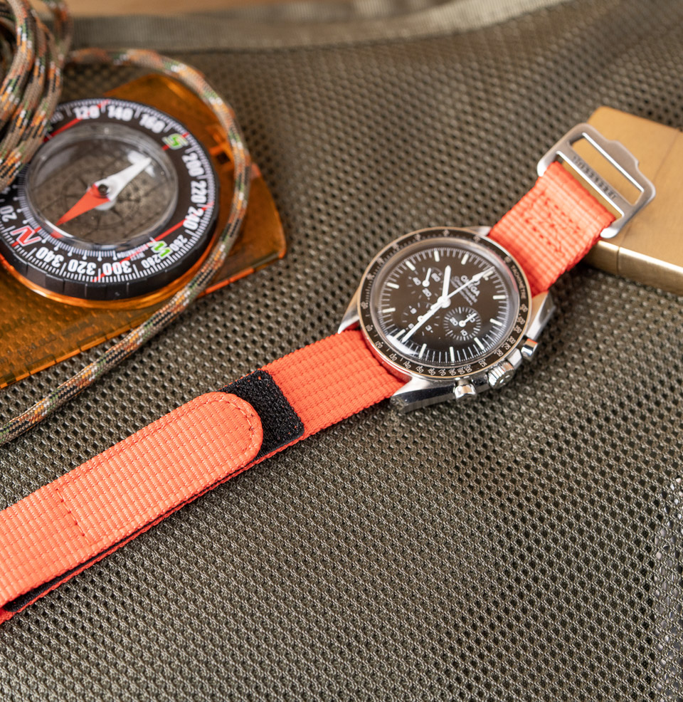 Hook and Loop Single Pass Watch Straps Quick-Change Pass-Through Design