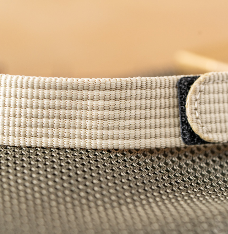 Hook and Loop Single Pass Watch Straps Ribbed Nylon Construction