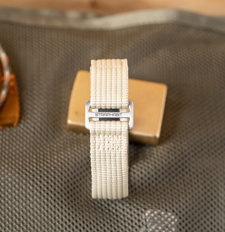 Hook and Loop Single Pass Watch Straps 304 Brushed Stainless Steel Hardware