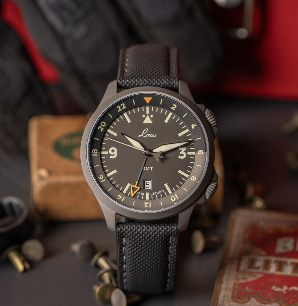 Frankfurt GMT 40mm (2026) Black with pale green markers