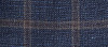 Coppley Two-Button Side Vent Windowpane Plaid Sport Coat, Big & Tall - Navy/Brown