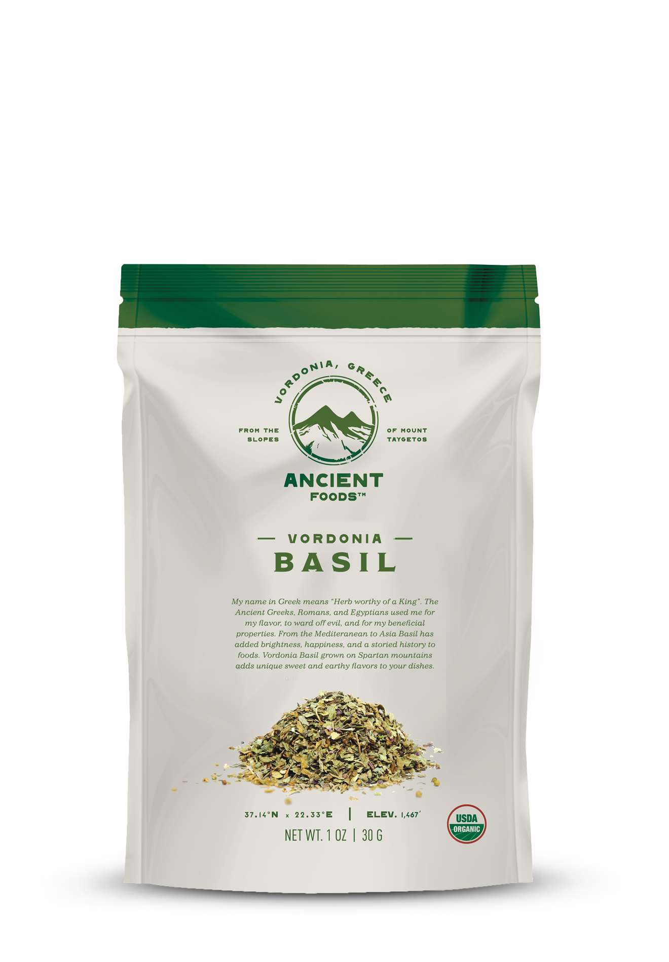 Organic Basil Herb, Vordonia Greece