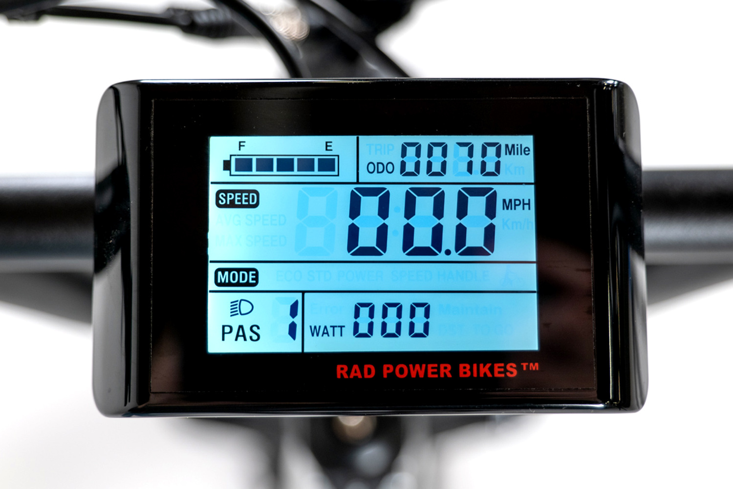 RadCity e-bike display