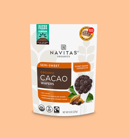 Navitas Organics 8oz Semi-sweet Cacao Wafers