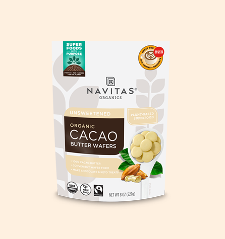 Navitas Organics 8oz Cacao Butter Wafers