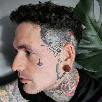 Spiked Hoop Steel Ear Weights - Pair