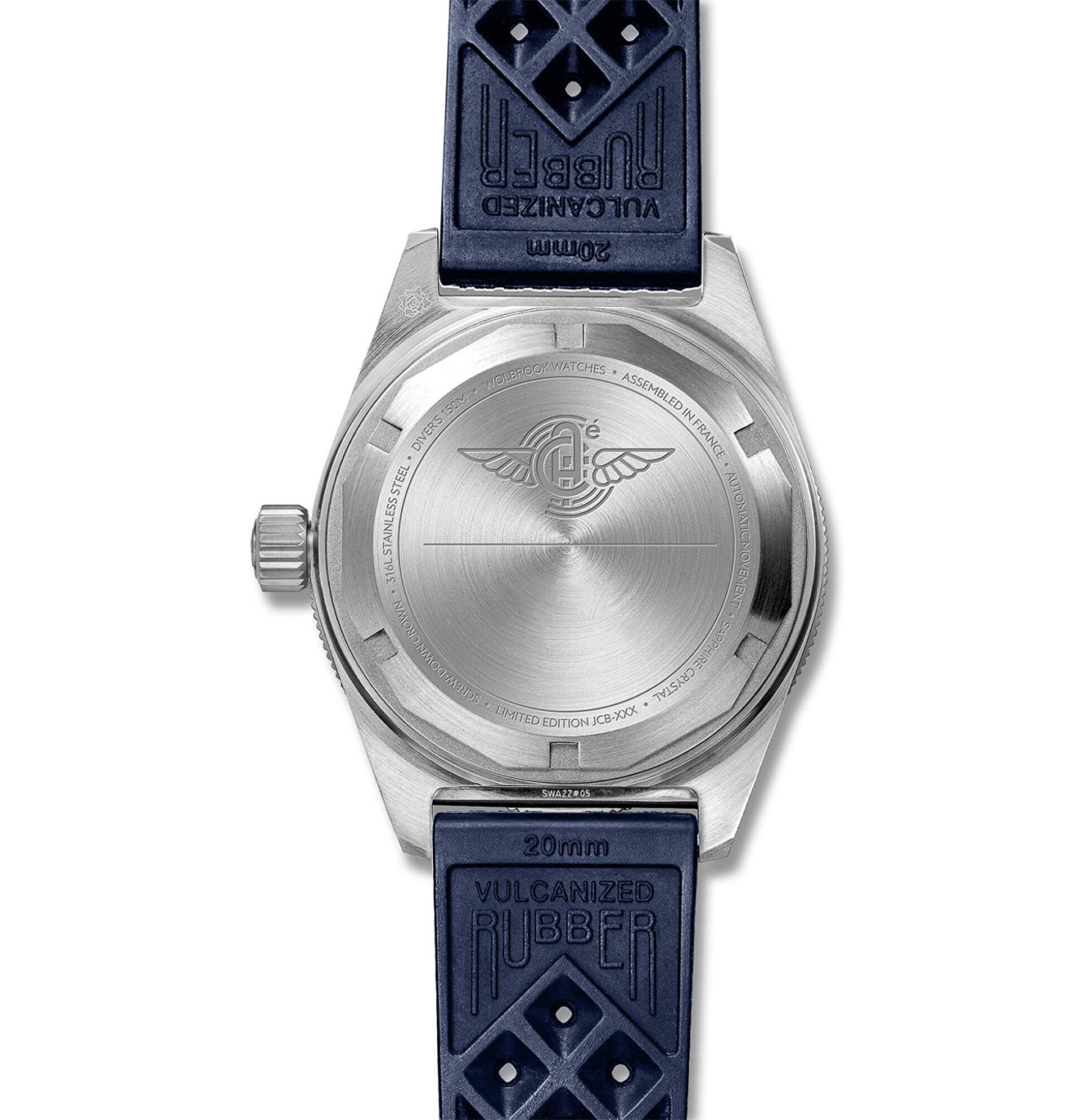 Wolbrook Skindiver WT Automatic — Aéro-Club de France Special Edition Caseback engraving