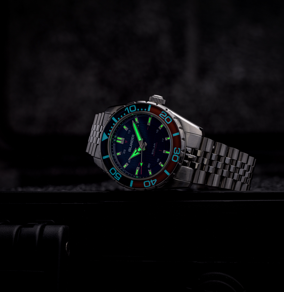 Islander Saltaire 38mm Solar Dive Watch The Saltaire