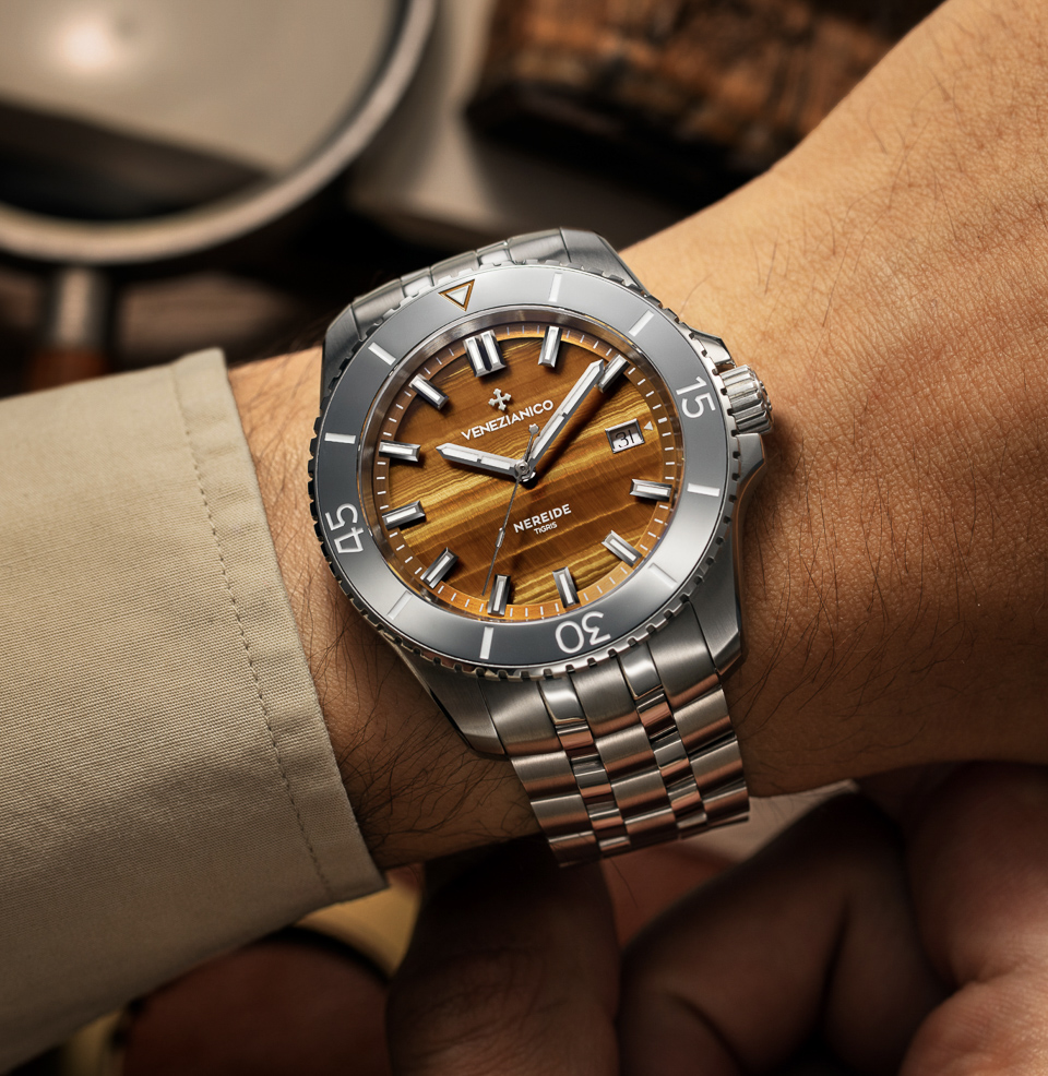 Nereide 42 Stone Dials Tungsten Bezel Insert
