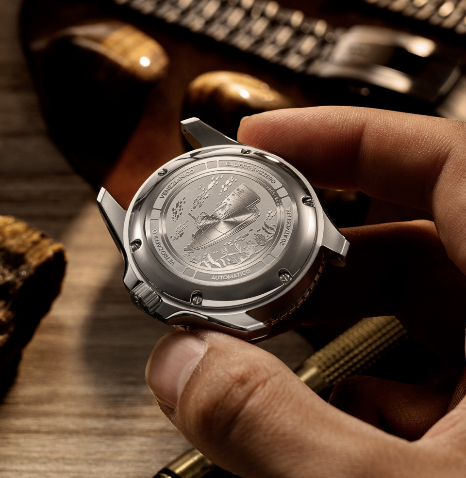 Nereide 42 Stone Dials Engraved Caseback