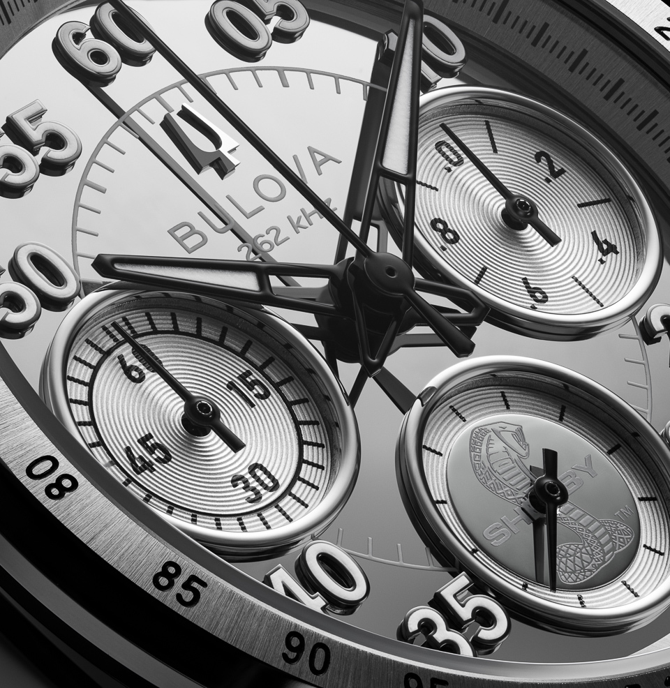 Bulova SHELBY® Racer Chronograph – 96K118 The new SHELBY® Racer Chronograph