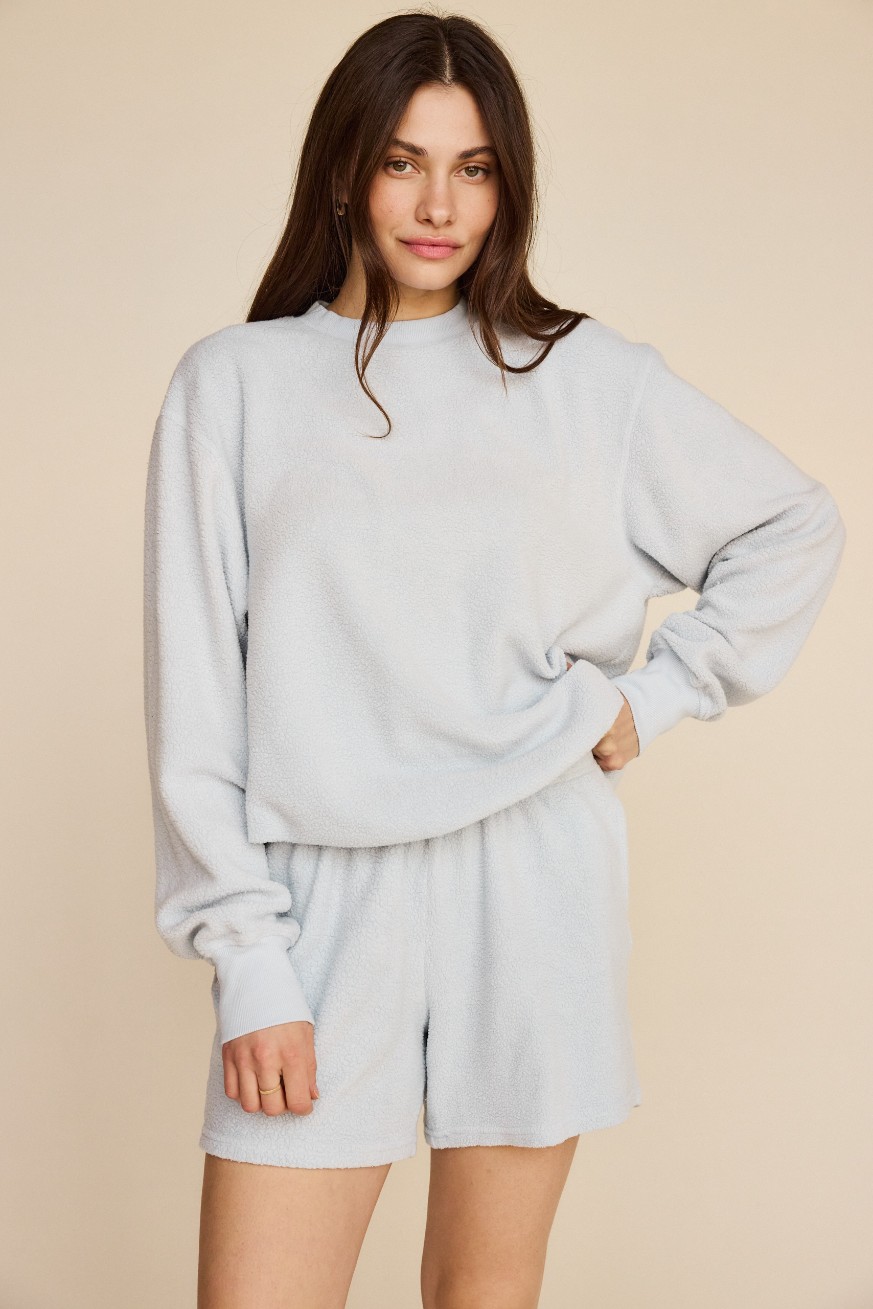 Strut This Womens Mason Sweatshirt in Inside Out Chambray