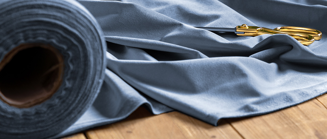 Vintage Pacific Blue Textured Cotton Fabric