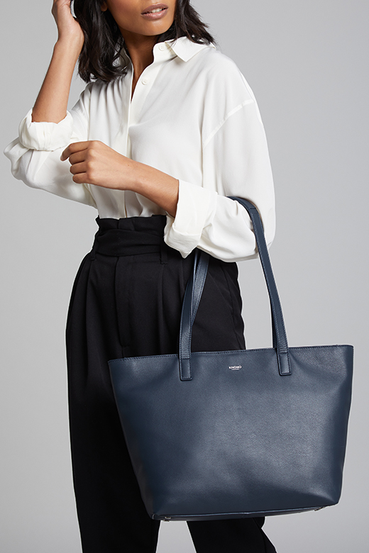 KNOMO Mini Maddox Leather Laptop Tote Bag - 13" Feature Rectangle Image 1 |knomo.com