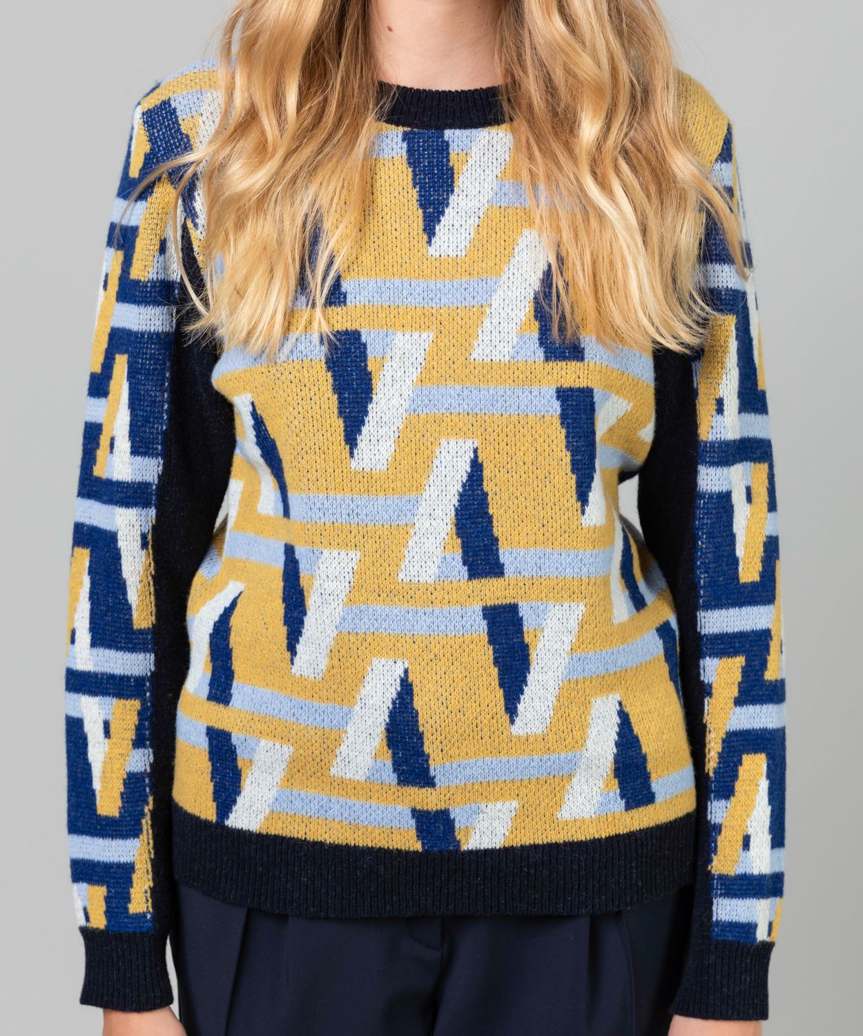 Women's Jaquard Crew Knit Sale